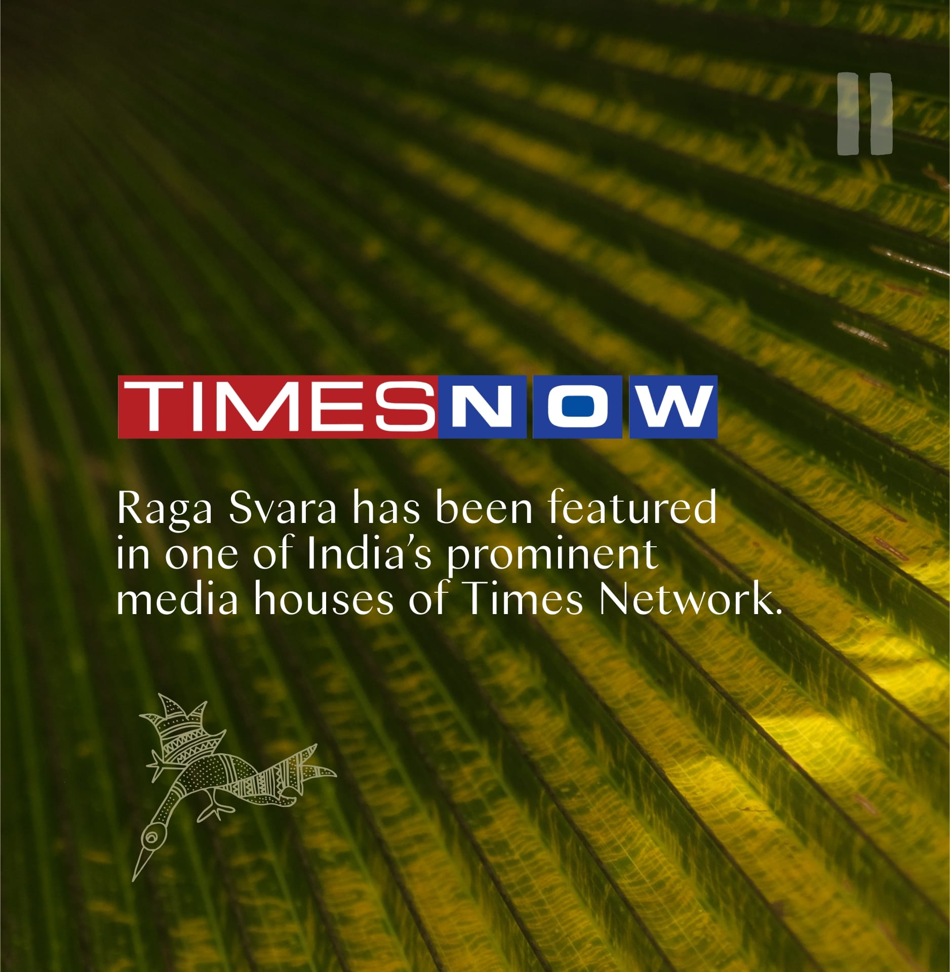 Raga Svara featured in Times Now