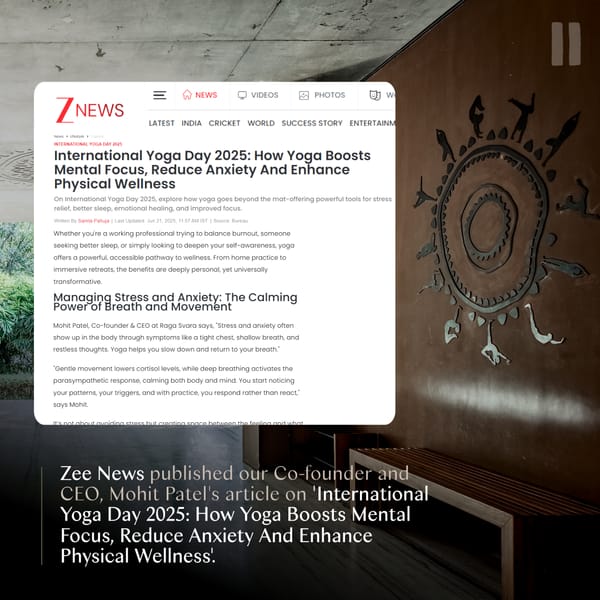 Article on International Yoga Day 2025 in Zee News