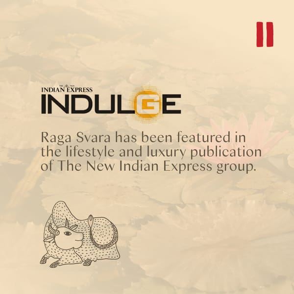 Raga Svara featured by Indulge